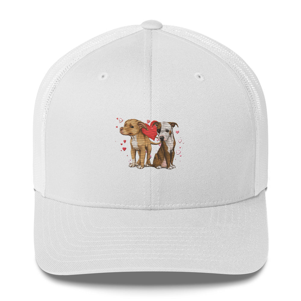 Titus and Hailey Embroidered Dog Trucker Cap