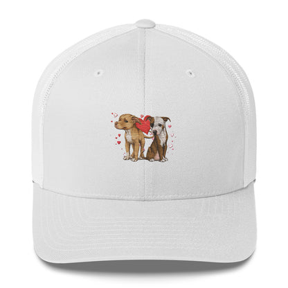 Titus and Hailey Embroidered Dog Trucker Cap