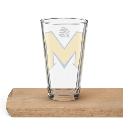 Massapequa Living Chiefs Modern Shaker pint glass