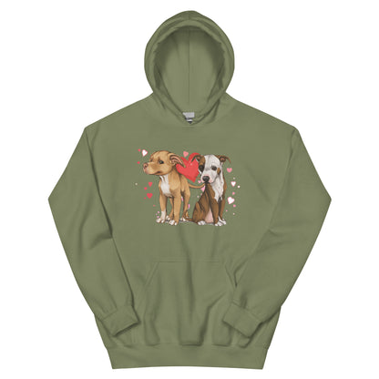 Titus and Hailey Dog Love Unisex Hoodie