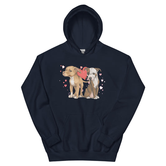 Titus and Hailey Dog Love Unisex Hoodie