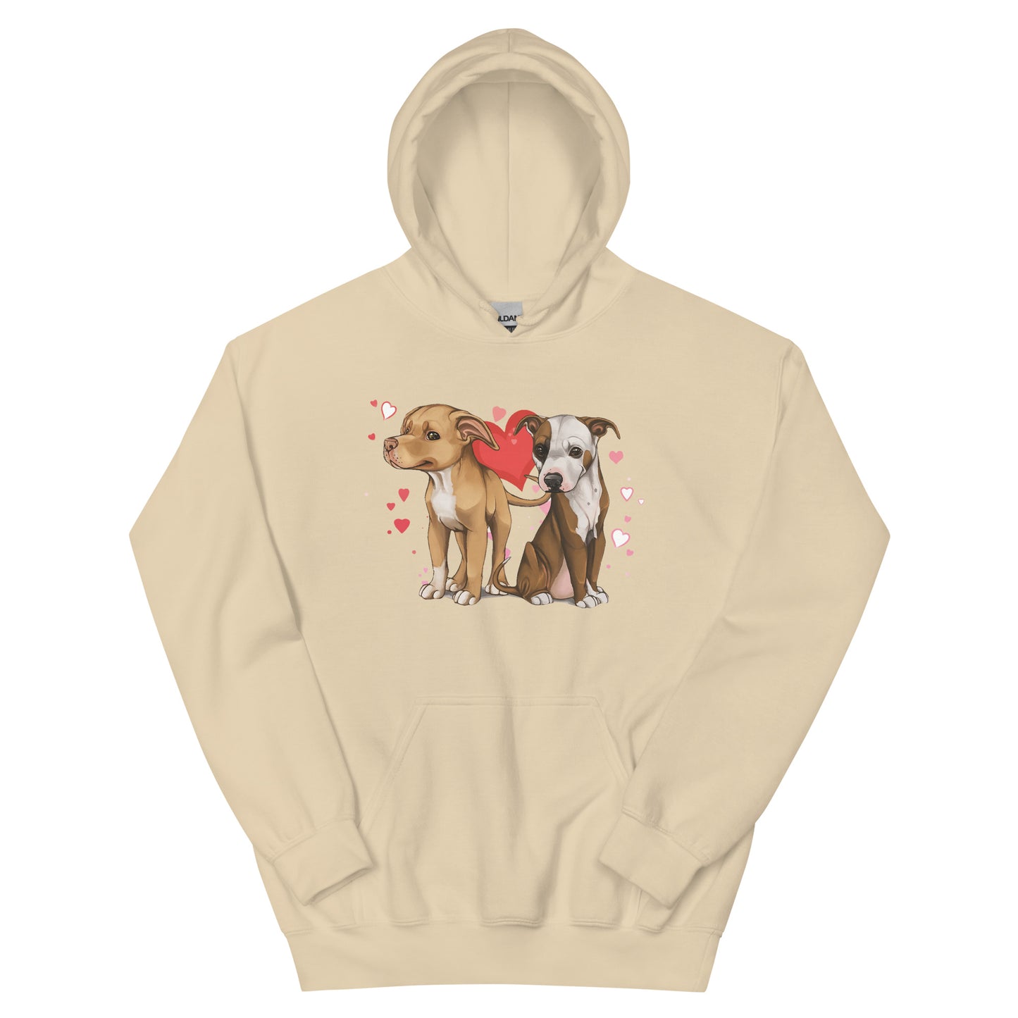 Titus and Hailey Dog Love Unisex Hoodie