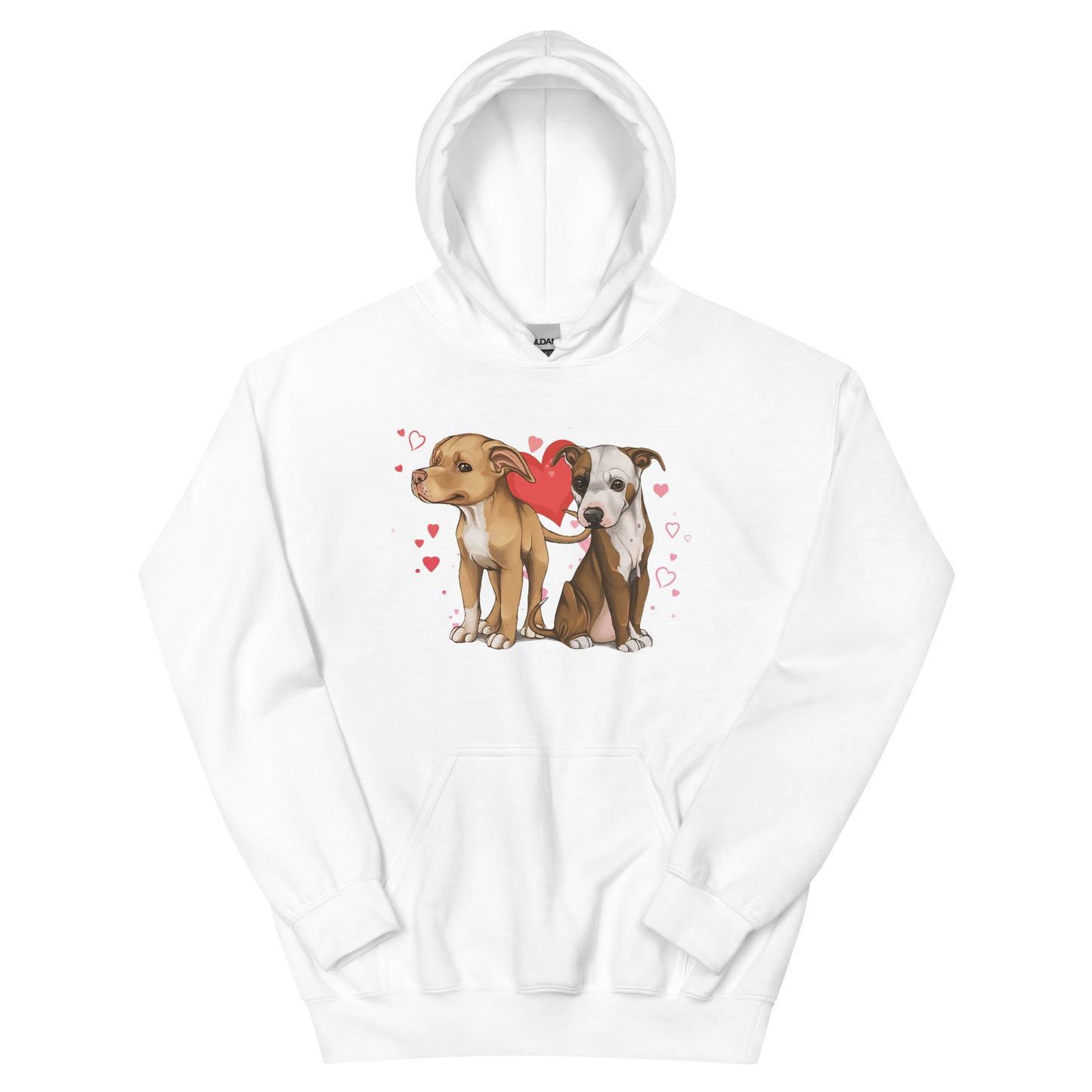 Titus and Hailey Dog Love Unisex Hoodie