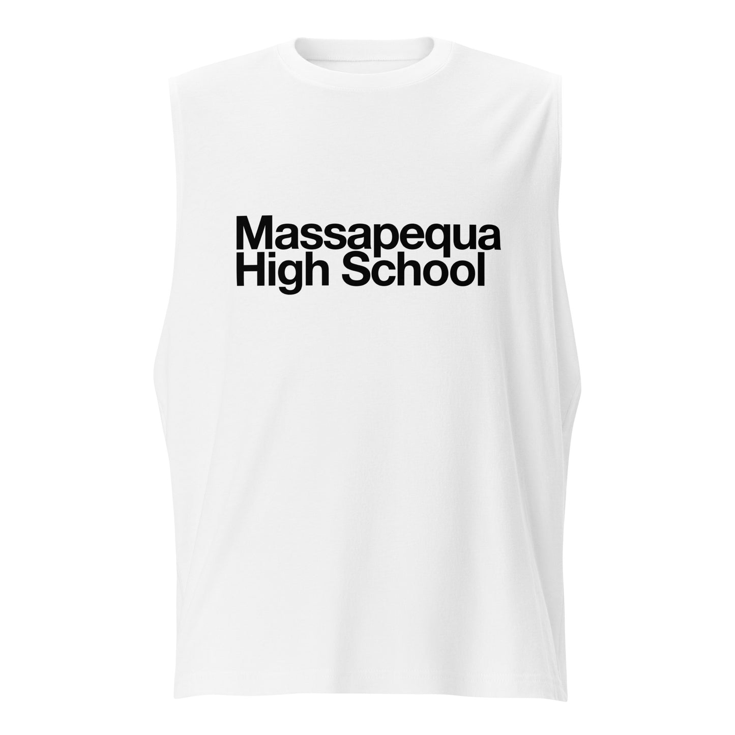 Massapequa High School Modern Unisex Muscle Shirt - White