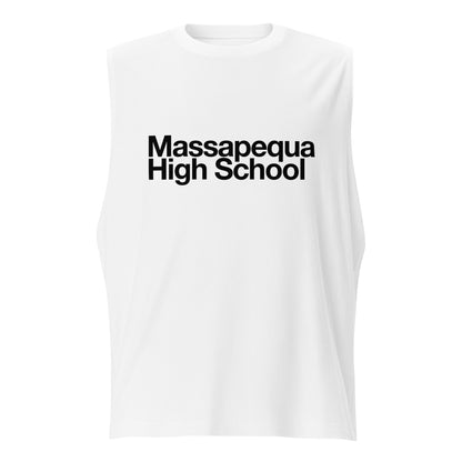 Massapequa High School Modern Unisex Muscle Shirt - White