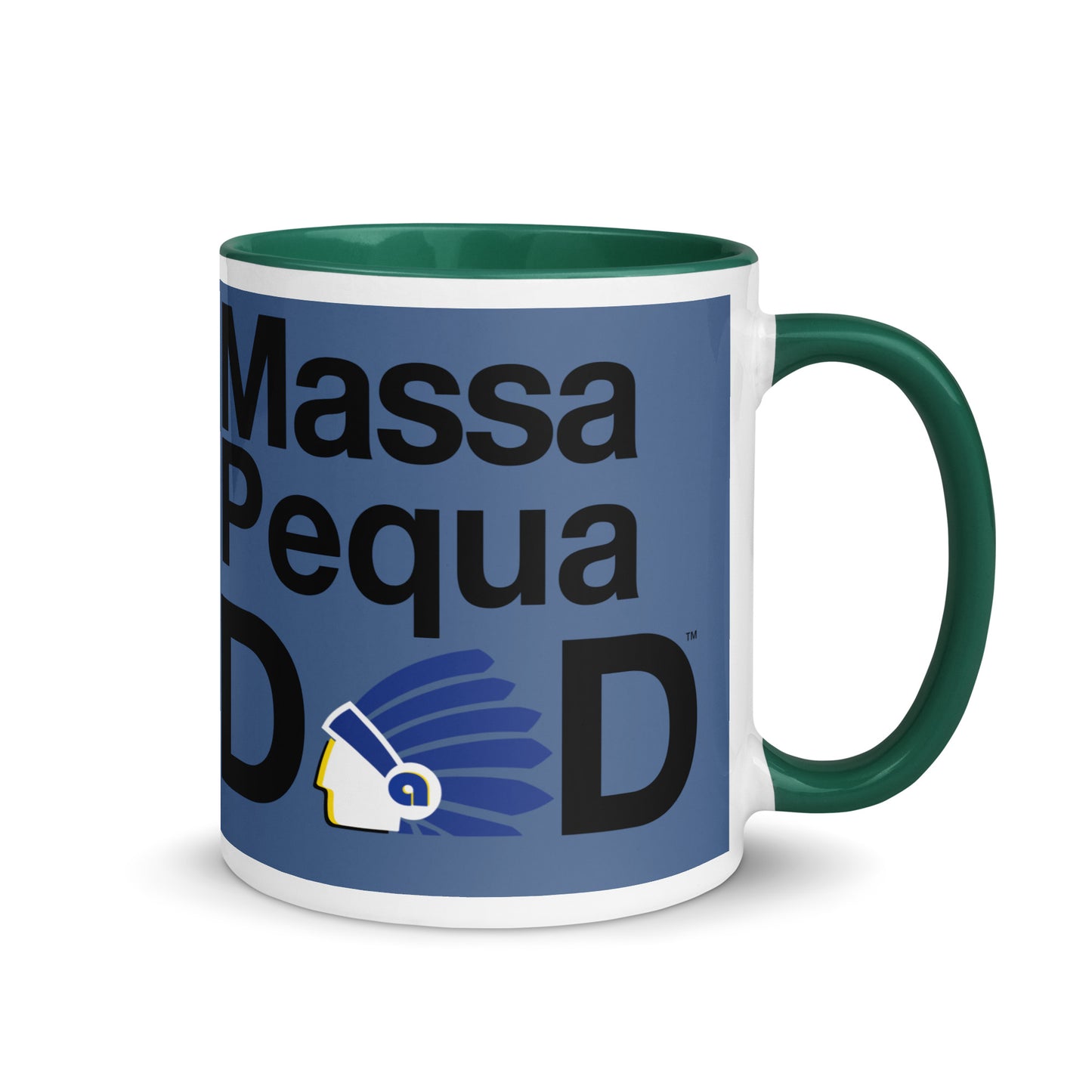 Massapequa Dad Modern Chiefs Mug with Color Inside