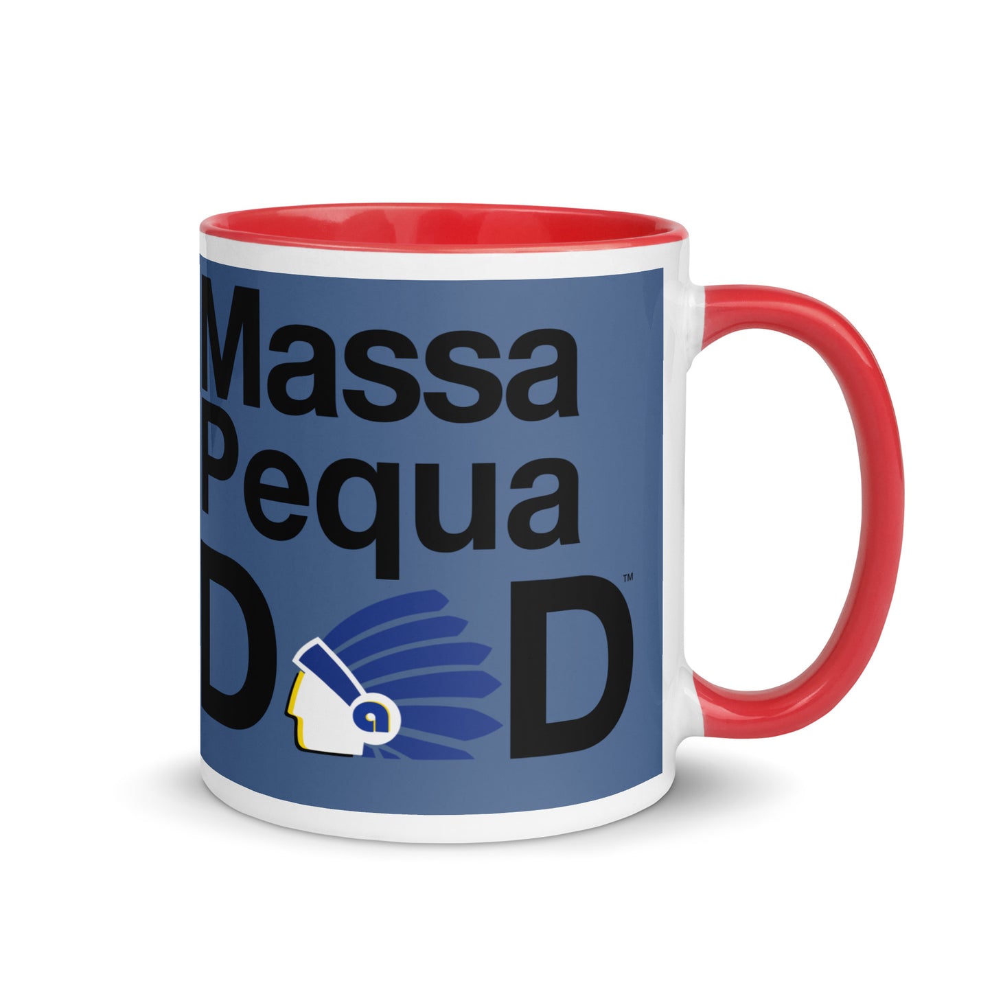 Massapequa Dad Modern Chiefs Mug with Color Inside