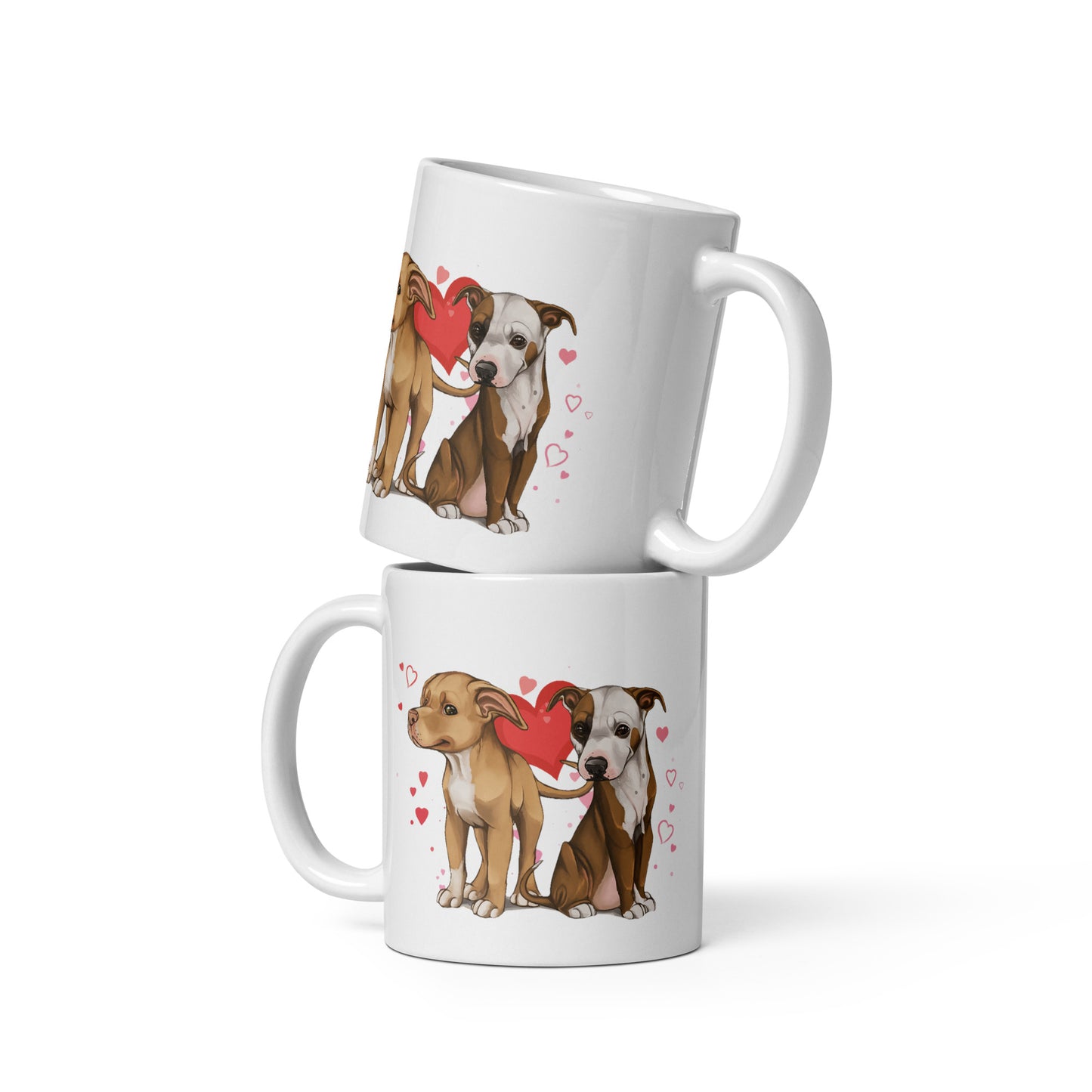 Titus and Hailey Dog Mug White glossy mug