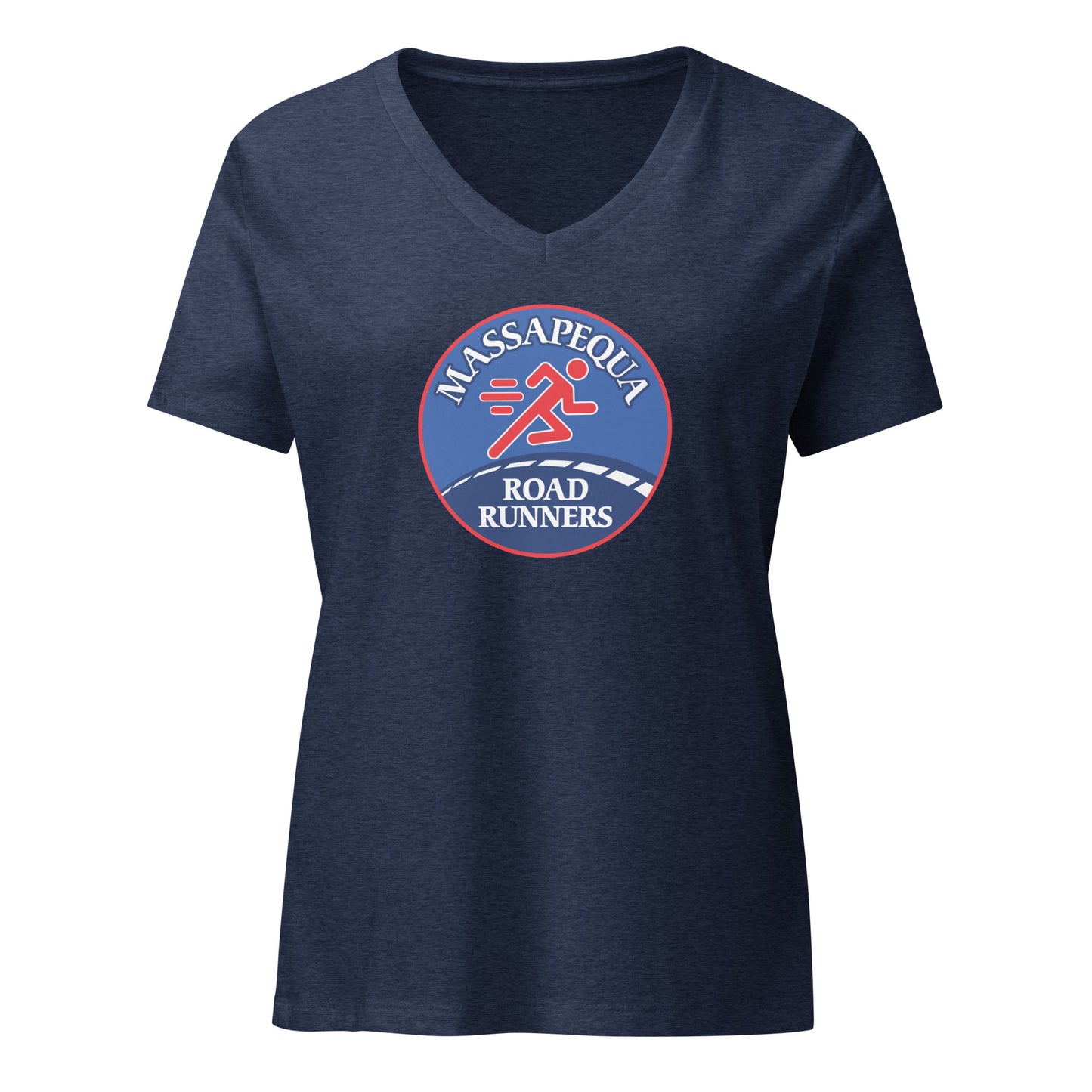 Massapequa Road Runners Women’s relaxed v-neck t-shirt